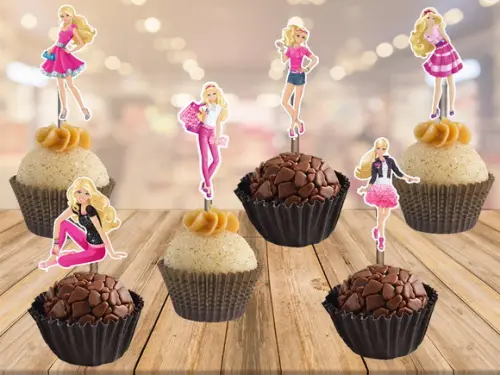 topper Barbie - 100 unidades