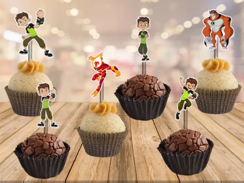 topper Ben 10 - 100 unidades