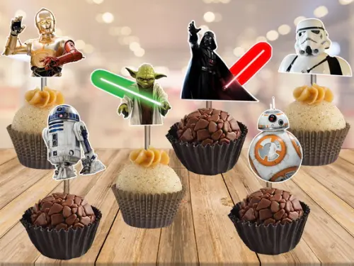 topper star wars - 100 unidades