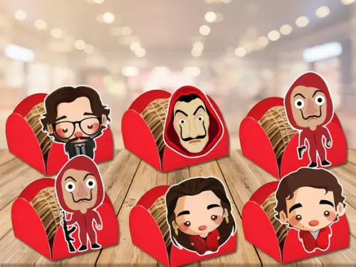 forminhas la casa de papel - 100 unidades