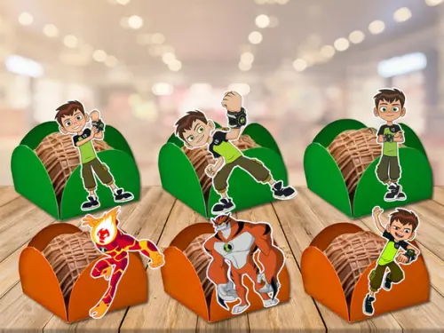 forminhas ben10 - 100 unidades