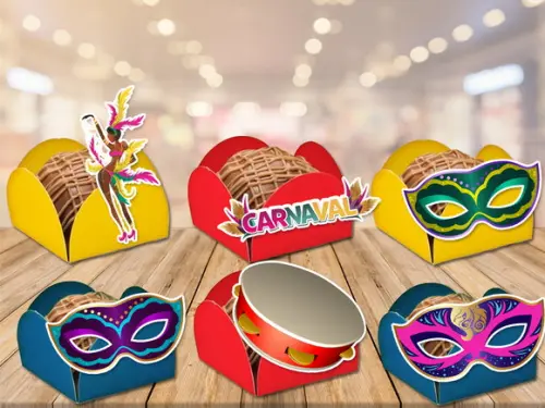 Forminhas Carnaval - 100 Unidades