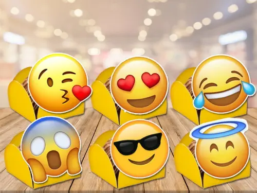forminhas emojis - 100 unidades