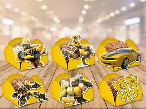 forminhas para doces bumblebee - 100 unidades