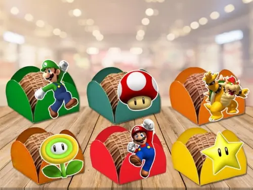 Forminhas para Doces Super Mario Bross - 100 Unidades