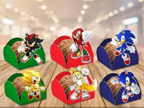 Forminhas Para Doces Sonic - 100 Unidades