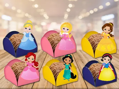 forminhas para doces princesas cute - 100 unidades