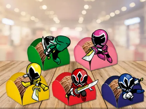 forminhas para doces power rangers - 100 unidades