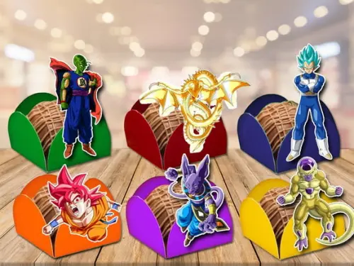 forminhas para doces dragon ball super - 100 unidades