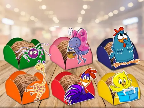 forminhas para doces da galinha pintadinha - 100 unidades