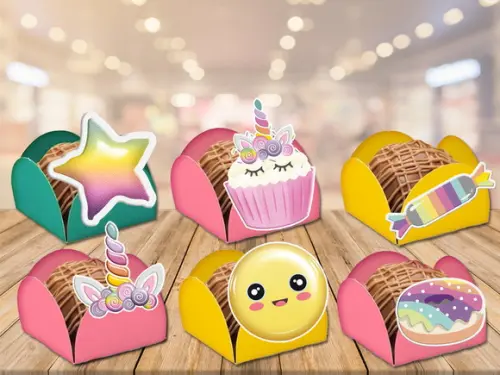 forminhas para doces doces candy colors - 100 unidades