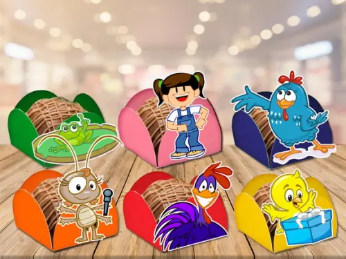 forminhas para doces galinha pintadinha - 100 unidades