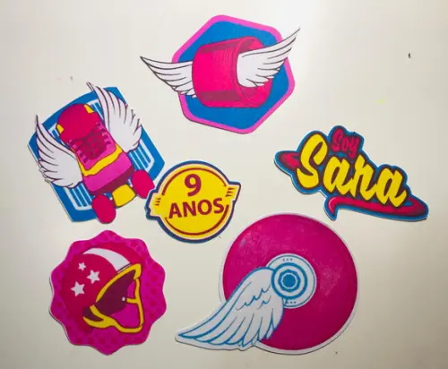 apliques soy luna - apliques sou luna - 50 unidades