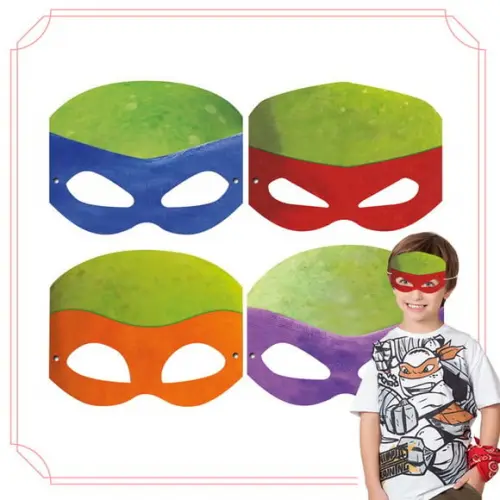 máscaras tartarugas ninjas - 12 unidades