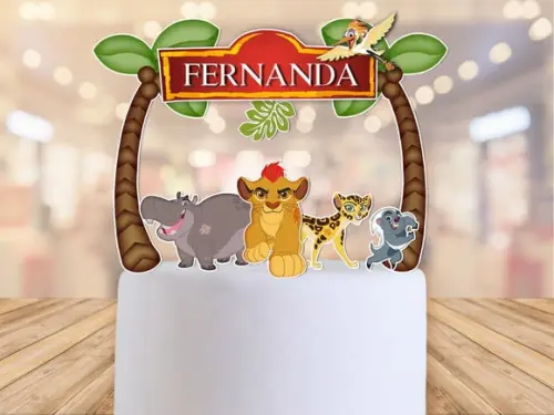 topo de bolo a guarda do leão festa infantil FRETE GRÁTIS