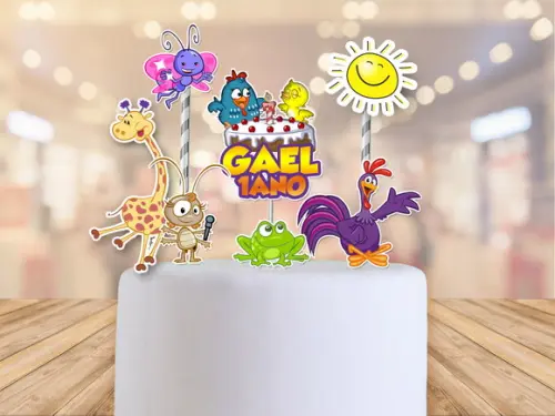 topo de bolo galinha pintadinha - FRETE GRÁTIS