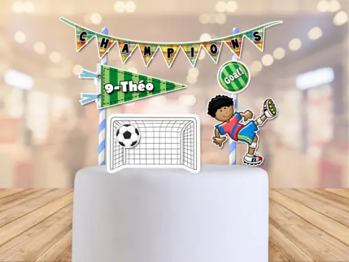 topo de bolo futebol - Frete Grátis