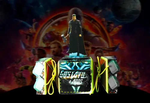 caixa bala thor - vingadores guerra inifinta - 10 unidades