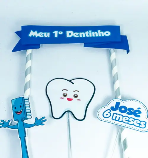Topo de bolo - meu primeiro dentinho