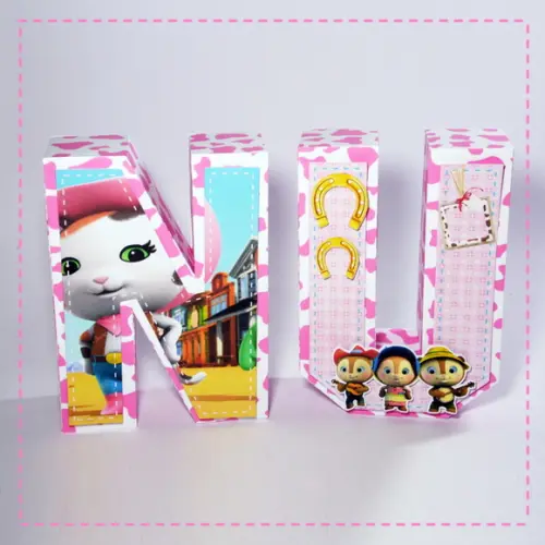 Letras 3d Xerife Callie no Oeste
