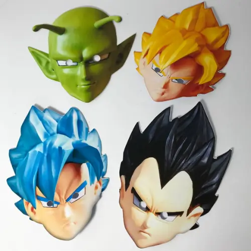 Máscaras Dragon Ball Super - kit com 12 unidades