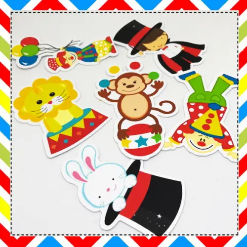 Apliques Circo para personalizados - 50 unidades