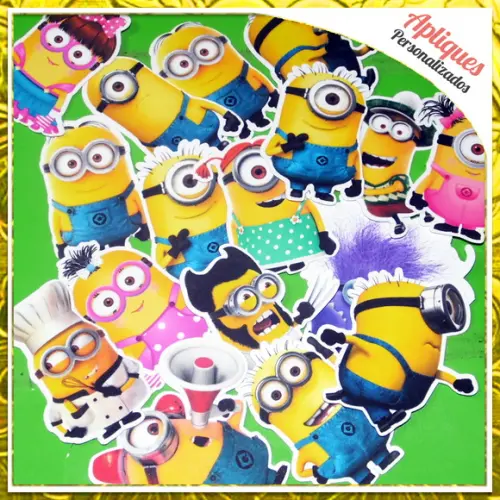 Apliques Minions - 50 unidades