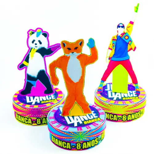 Aplique para Latinha 3d Just Dance