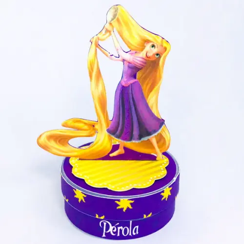 Aplique para Latinha 3d Rapunzel - Enrolados