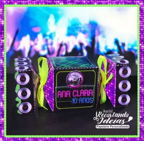 Balada Neon - Caixa Bala Festa Music - 10 unidades
