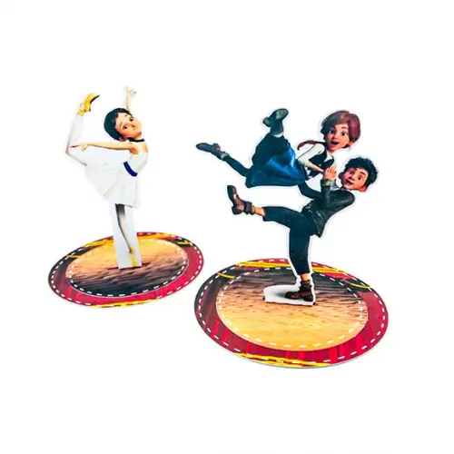 apliques para latinha 3d bailarina o filme - 10 unidades