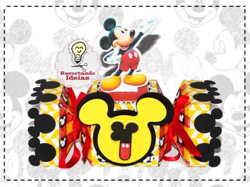 Caixa Bala Mickey Mouse - 10 unidades