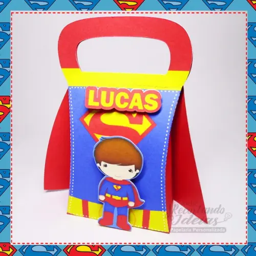 Caixa com Alça Superman - 10 unidades
