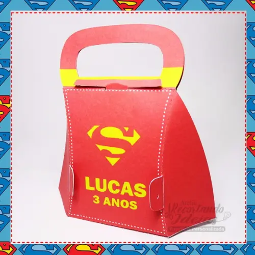 Caixa com Alça Superman - 10 unidades