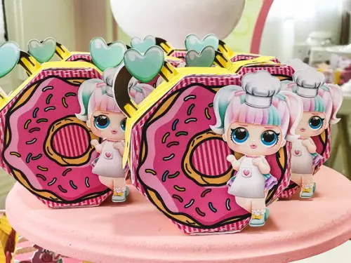 Caixa LOL Hexagonal confeitaria - 10 unidades