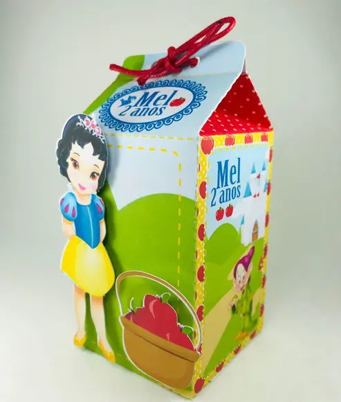 Caixa milk Branca de Neve - 10 unidades