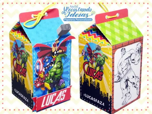Caixa Milk Vingadores - 10 unidades