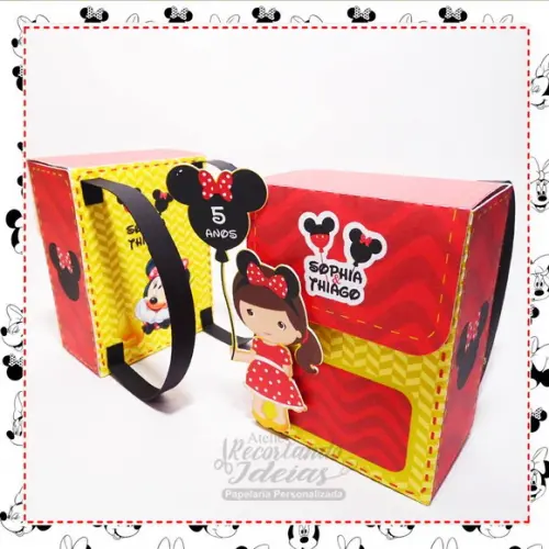 Caixa Mochila Minnie