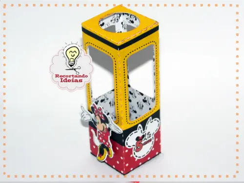Caixa para tubete da Minnie - 10 unidades