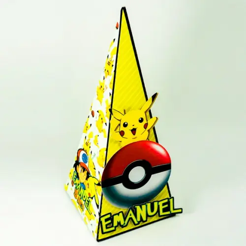 Caixa Pirâmide Pokemon - 10 unidades