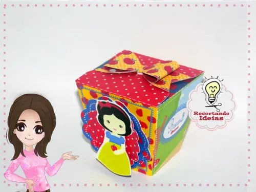 Caixa Sushi Branca de Neve - 10 unidades