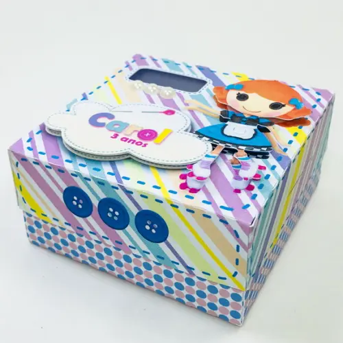 caixinha lembrancinha lalaloopsy