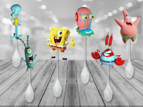 colherzinhas decoradas bob esponja