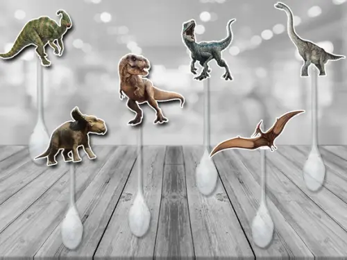 colherzinhas decoradas dinossauros