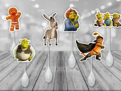 colherzinhas decoradas shrek