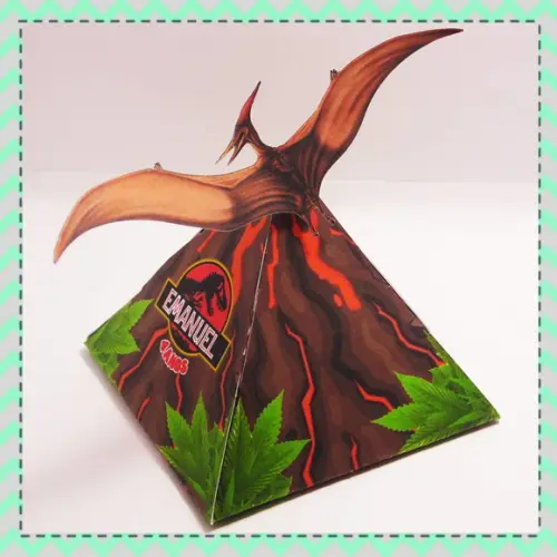 Cone Vulcão Dinossauros - Jurassic World Lembrancinhas