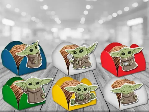 Forminhas Baby Yoda - 100 Unidades