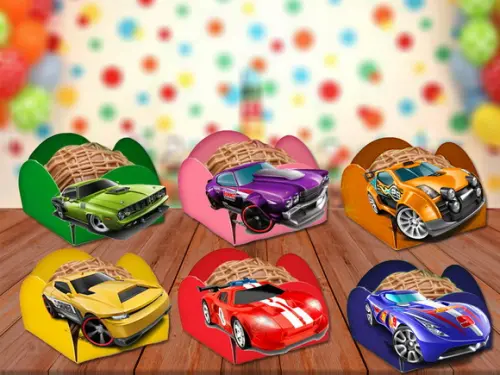 Forminhas Carrinhos - 100 Unidades