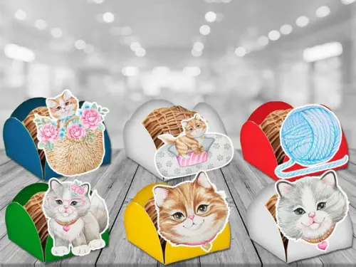 Forminhas Gatos - 100 Unidades