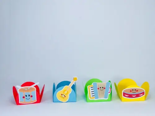 Forminhas Instrumentos Musicais - 100 Unidades